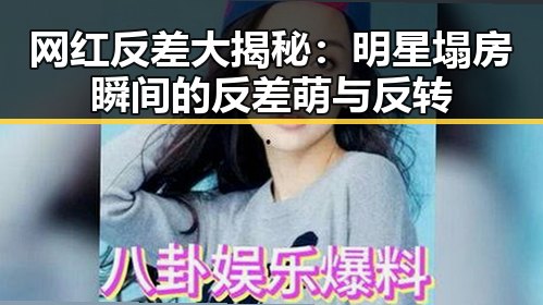 网红反差大揭秘：明星塌房瞬间的反差萌与反转